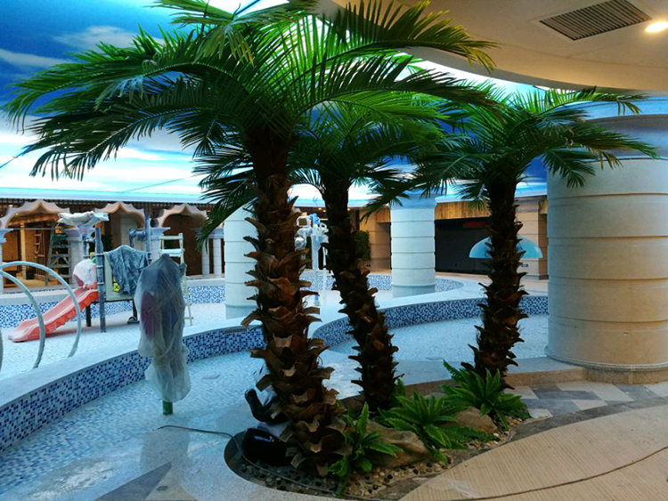 批发仿真棕榈树椰子树酒店商场装饰仿真树绿化工程免费设计
