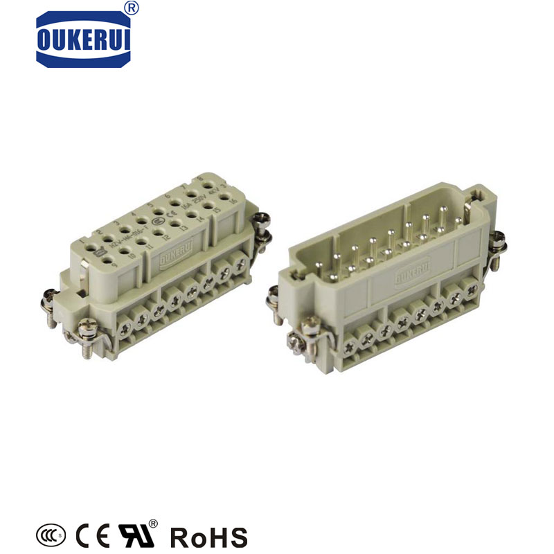 16芯工业重载连接器航空插头16aHA-016-F