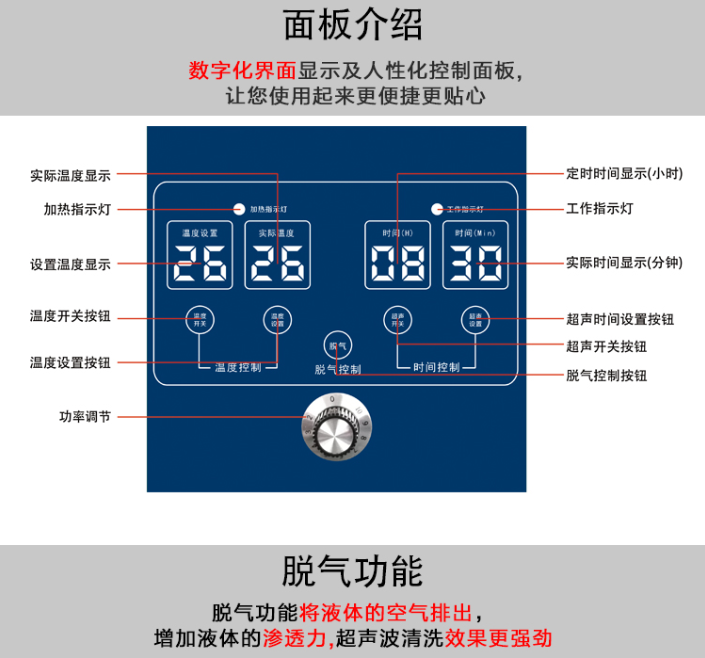 全不锈钢材质超声波清洗机，多频型超声波清洗机