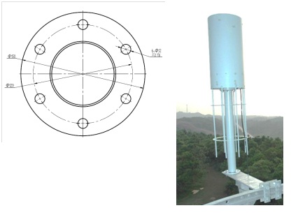 TN307 水平较化有源全向监测接收天线 20MHz-1.3GHz