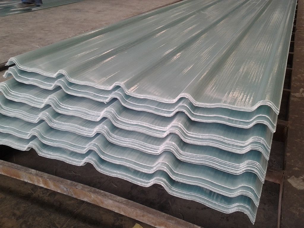 采光板平板陽光板透明瓦玻璃鋼瓦FRP亮瓦防腐瓦雨棚型、經久**