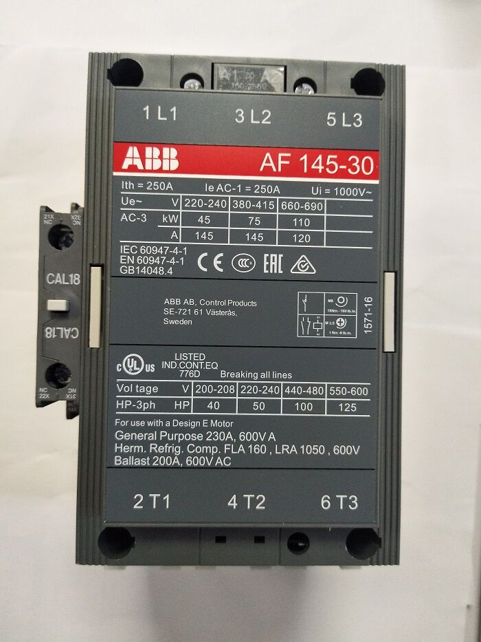 AF-接触器UA110-30-11*220-230V 50Hz/230-240V 60Hz
