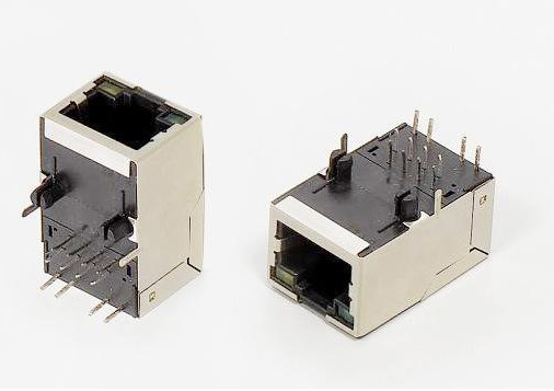 供应兴伸展电子100M rj45插座带滤波器插座水晶头PCB插座