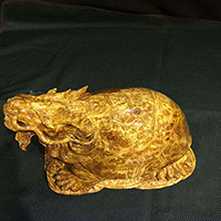 黄金樟龙龟动物根雕手把件工艺品实木雕刻金龙鱼花鸟摆件