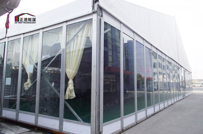 正德篷房厂家-透明玻璃幕墙篷房