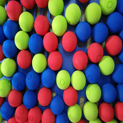 EVA室内练习五彩发泡多彩球婴幼儿童玩具小球弹性球游乐场单色球