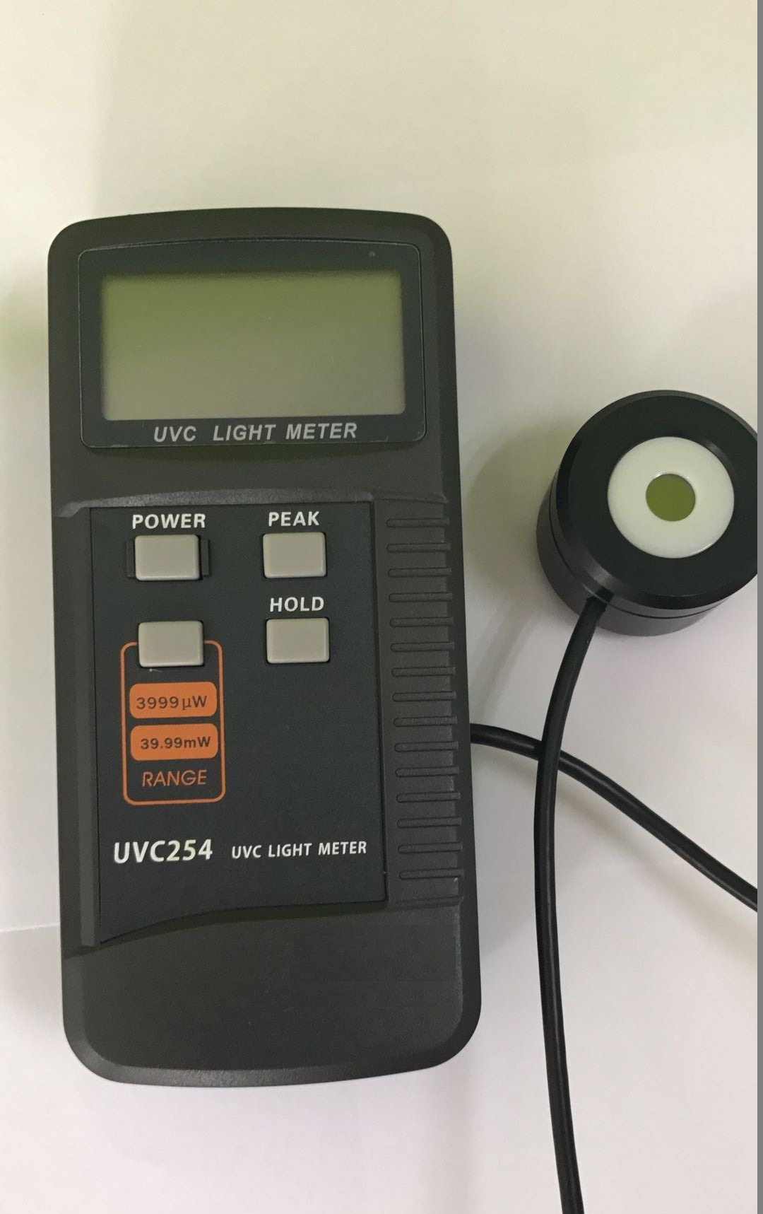 UVC杀菌消毒用紫外线强度检测仪 标准检测距离1米 带挂钩