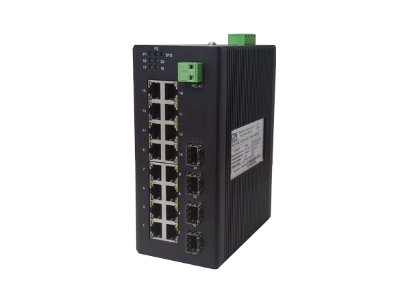 讯记 CK2050工业以太网交换机，支持宽范围双冗余电源输入