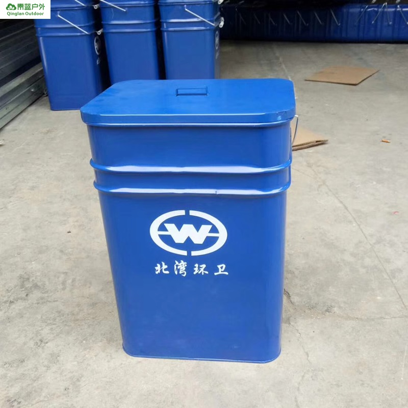 青蓝工厂大批量供应乡村家用垃圾桶 门成员包环卫桶 带提环小垃圾筒