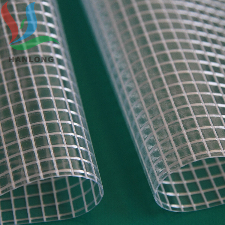 生产供应优质PVC透明网格布 网眼布 1CM格子0.5mm透明布