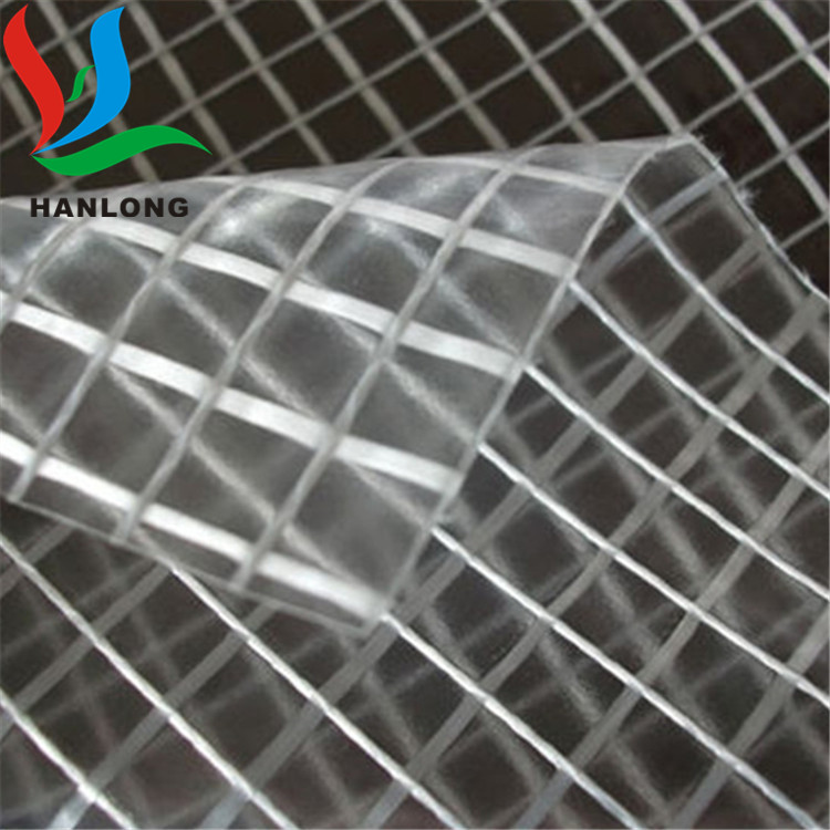 PVC透明夹网布用于文件袋网格中空板周转箱防尘盖环保PVC网格布