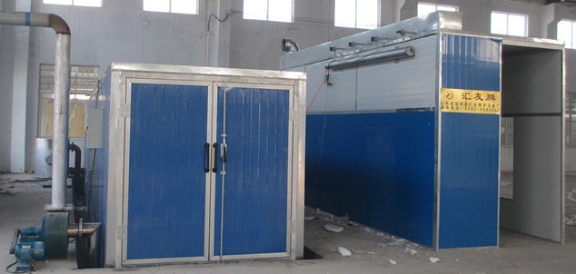 沈阳塑粉回收设备小区环保烤漆房车架高温烤漆房定制