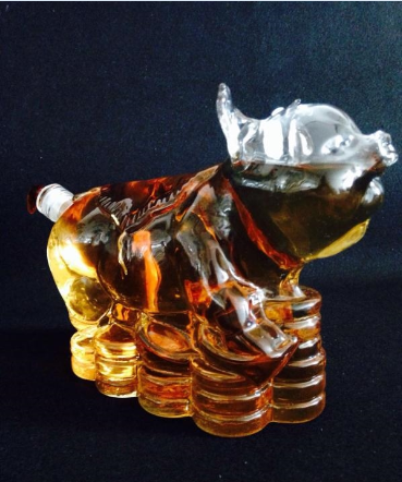 工艺酒瓶厂家 十二生肖猪型玻璃酒瓶