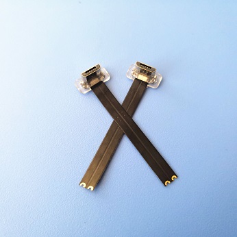 micro 2pin 无线充电公头 水晶后盖 安卓t型反向充电 l=38.0mm