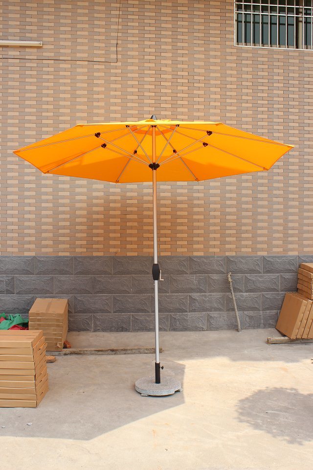 户外休闲铝合金中柱伞、手摇遮阳伞定制