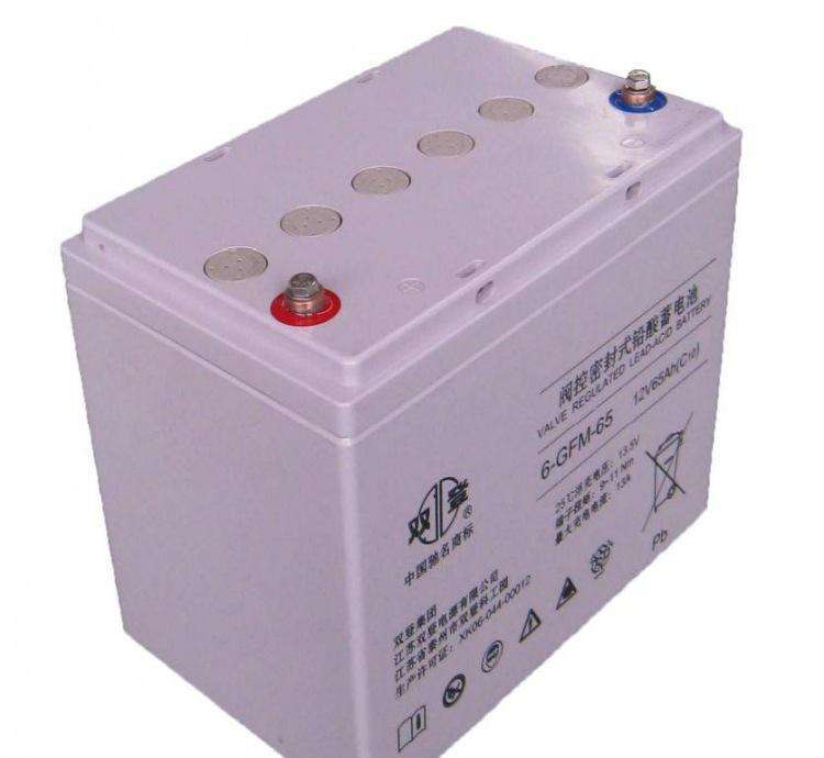 双登蓄电池12V65AH铅酸免维护蓄电池6-GFM-65 UPS直流屏EPS通讯用