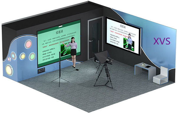 新维讯 高清金融演播室建设 演播室抠像系统 演播室灯光搭建