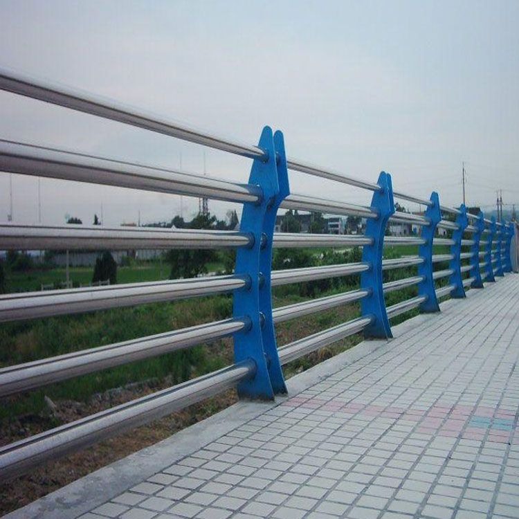 不锈钢桥梁护栏 防护栏杆 景观扶手护栏 304不锈钢复合管护栏定制