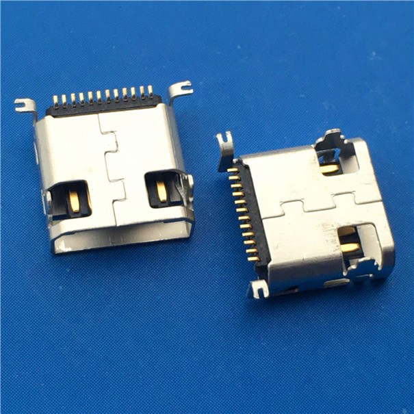 三星12P母座MINI USB 12P前插后贴SMT L=9.2mm配套三星12P公头 usb连接器