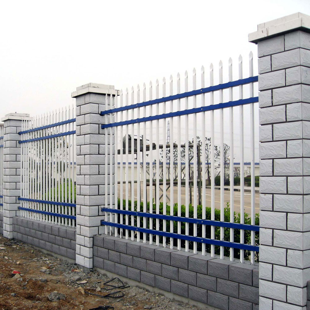 供应小区别墅铁艺锌钢围墙护栏大量批发学校安全**锌钢围墙护栏