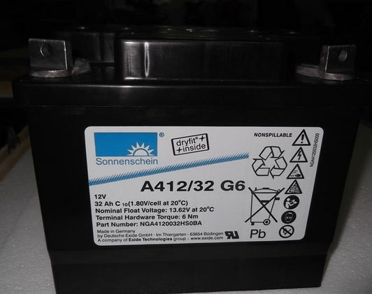 工业蓄电池12V32AH德国阳光A412/32G储能型胶体电池规格参数