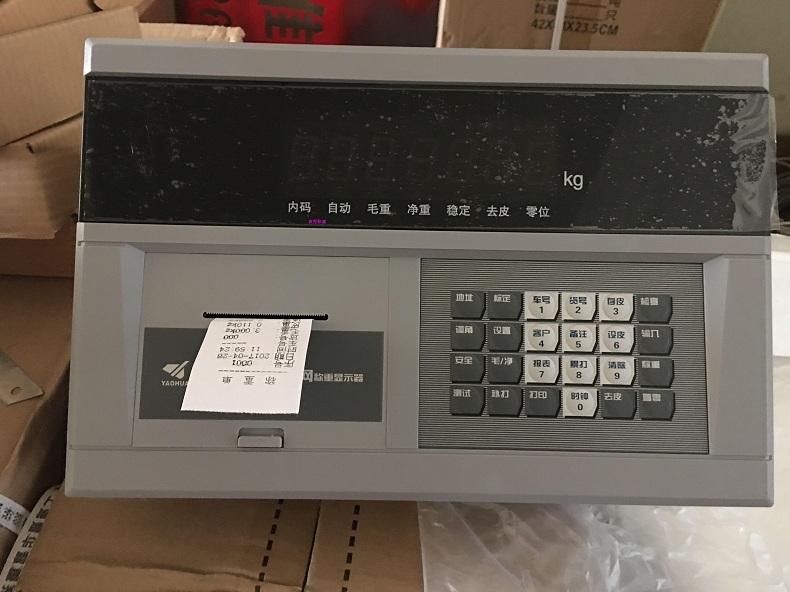 上海耀华XK319-DS10带打印显示器汽车磅称重仪表