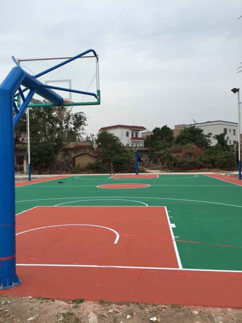 张家界建一个学校室外篮球场每平米 怀化篮球场**油漆市场价