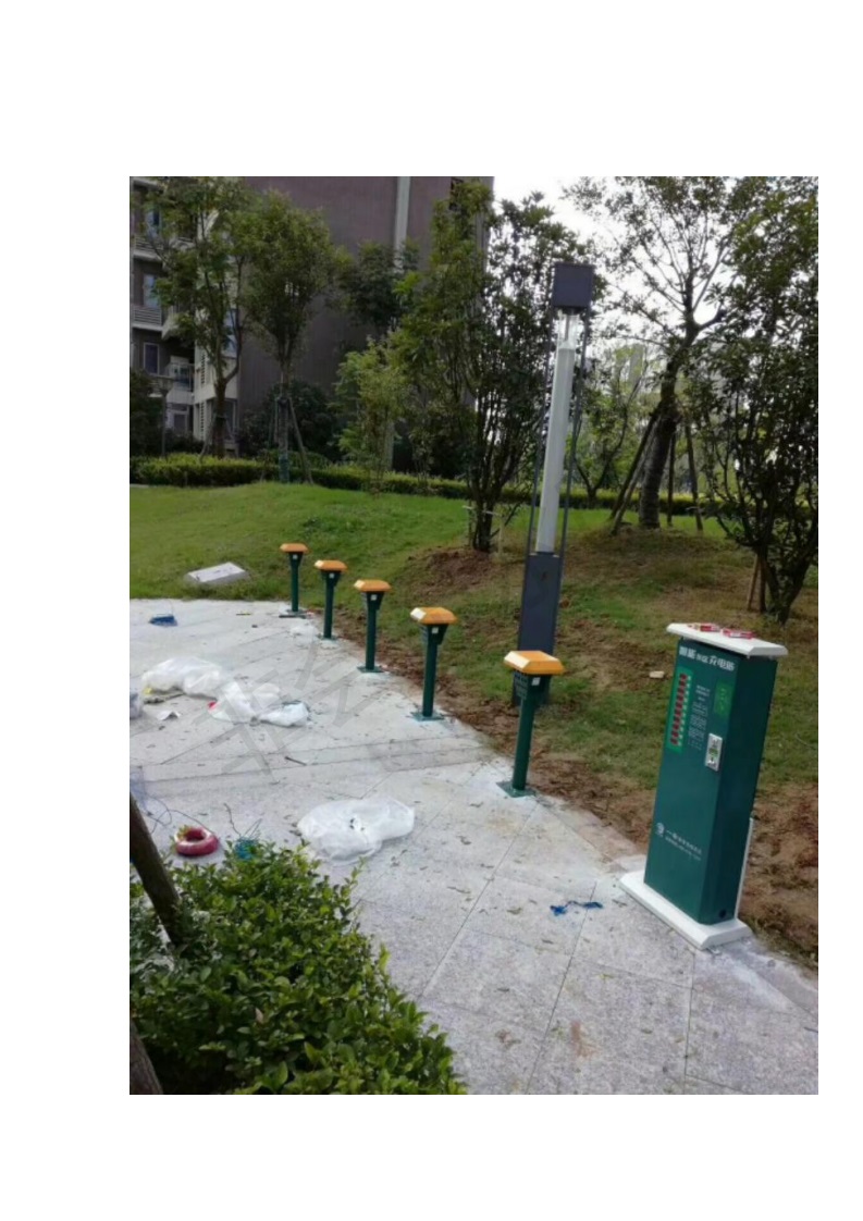 小区物业停车棚电动自行车充电桩多路充电型号