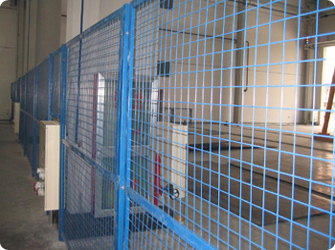 安平现货车间隔/仓库隔断网 白、红、绿铁丝护栏网