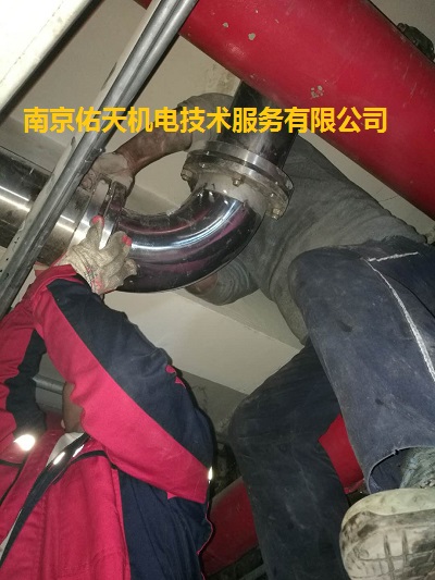 南京机关院校304不锈钢生活水管漏水抢修焊接