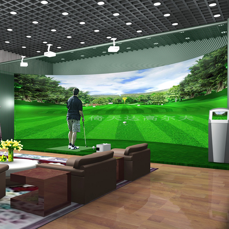 韩国原装进口室内高尔夫 高速摄像模拟高尔夫