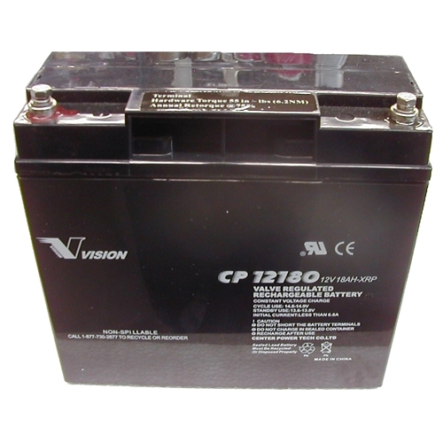蓄电池VISION CP12180船用12V18AH电瓶报价