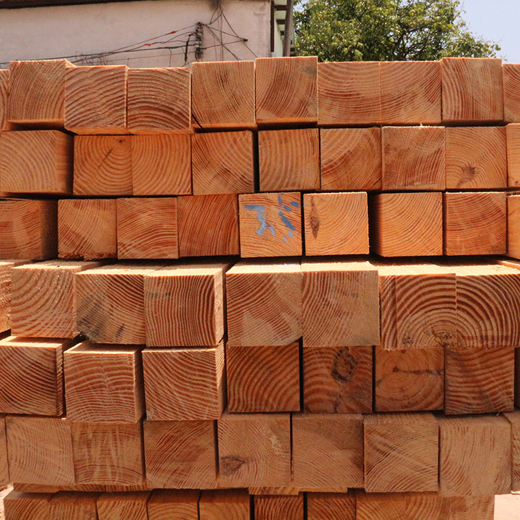 工地木方选用进口原木 四面见线 尺寸标准