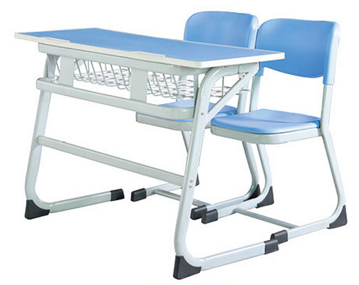 高埗木制课桌椅直销 品优家具 塑钢 学生 阅览室 钢木 钢木