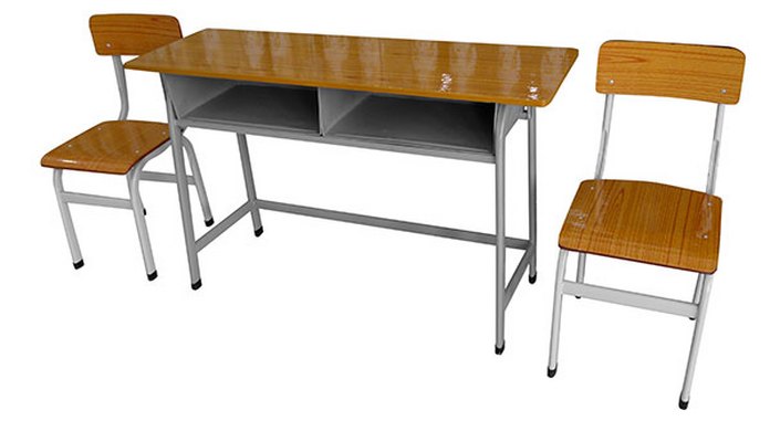 上饶学生课桌椅定制 品优家具 教室 钢木 大学 学生 钢木