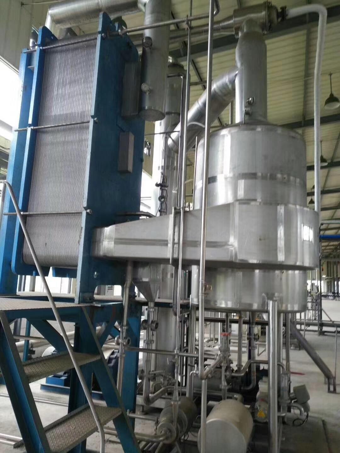 二手多级三效浓缩蒸发器回收 钛材降膜蒸发器