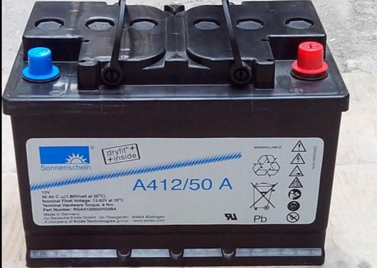 原装进口德国阳光蓄电池A412/50胶体免维护蓄电池12V50AH