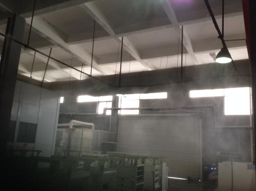 百色贺州河池钢架结构厂房喷雾降温设备安装