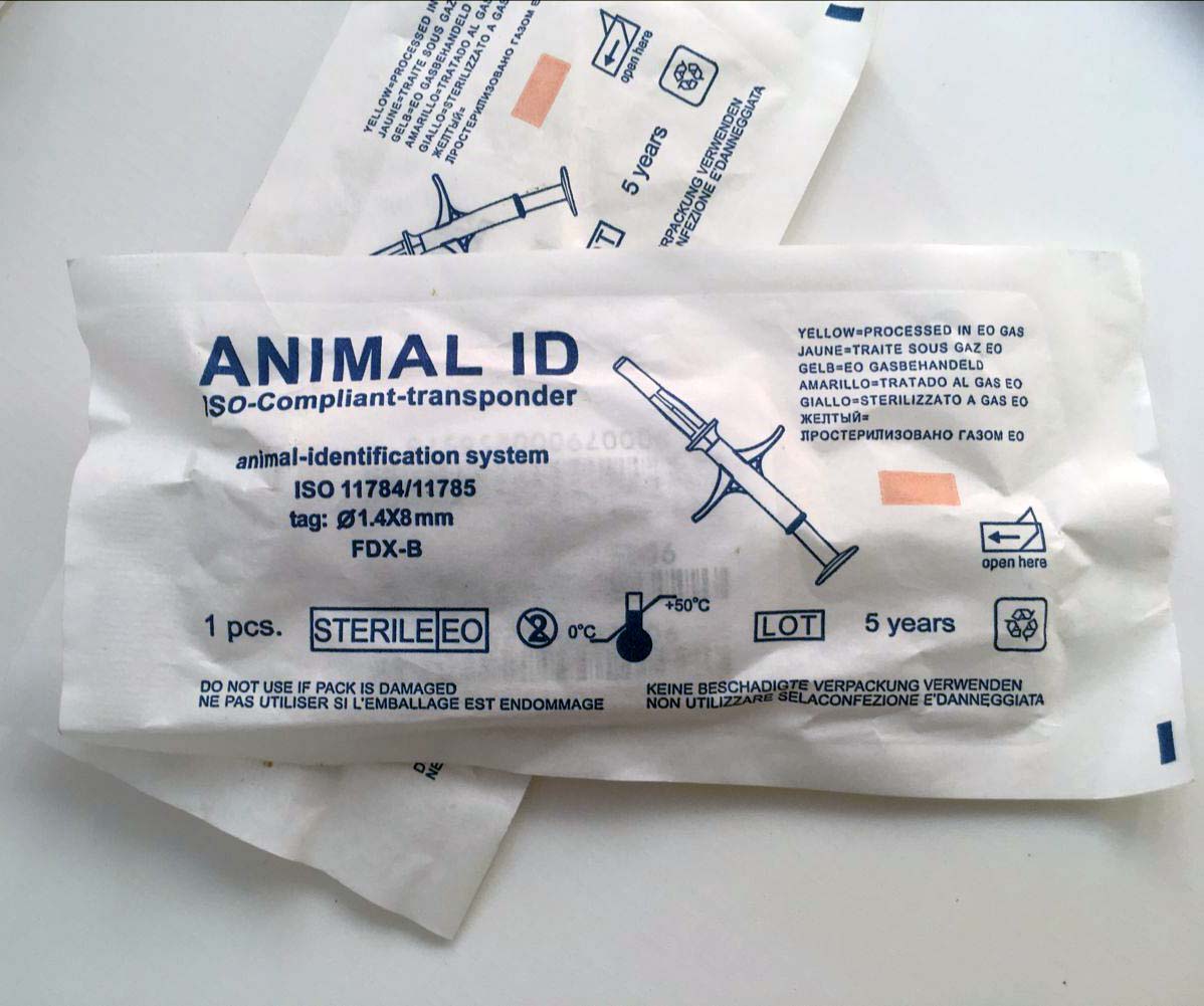 宠物芯片 动物芯片 犬狗猫鱼乌龟植入芯片 皮下注射电子标签