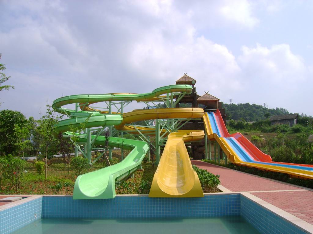 徐州市水上乐园大型组合滑梯-水上飞龙滑梯-家庭漂流滑梯