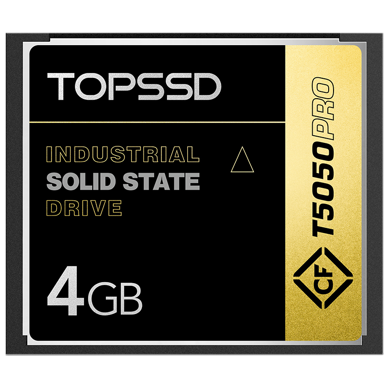 TOPSSD天硕 T5050Pro SLC工业级CF卡 4GB工业CF卡 工控用CF卡闪存卡 宽温三防 **品质匠心之选