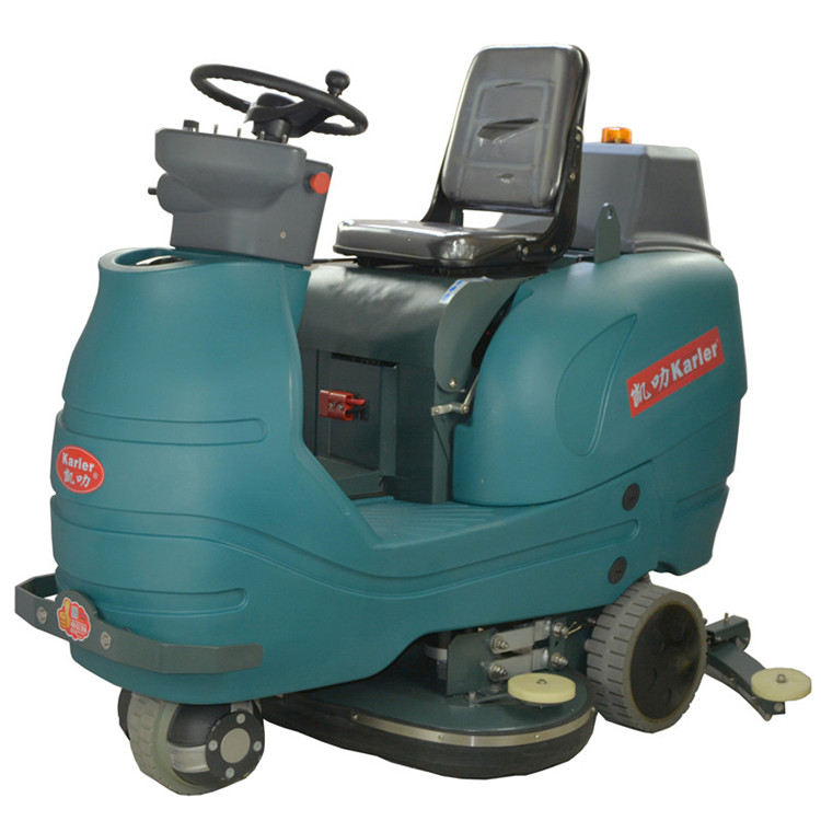 大型驾驶式洗地机凯叻KL950 大容量水箱pvc地面清洁拖地机