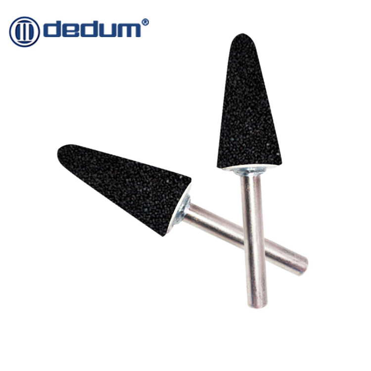 中国台湾DEDUM树形树脂磨头树脂合金带柄砂轮6柄金属模具研磨打磨抛光工具