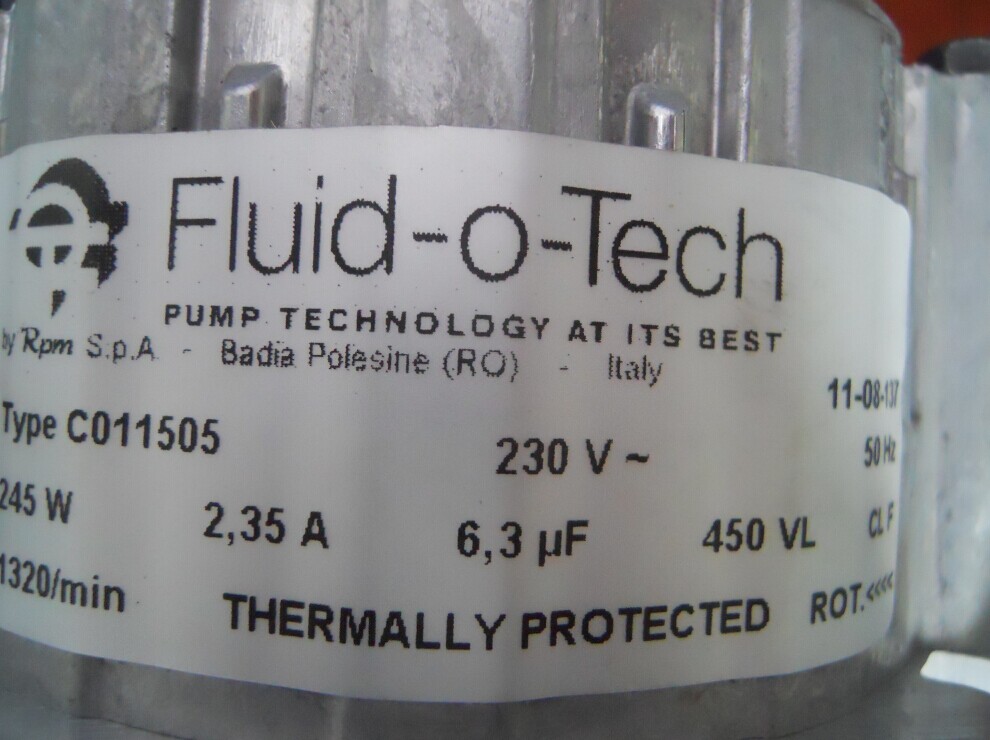 精品连发PA601大流量叶片泵FLUID-O-TECH打造拳头产品特卖