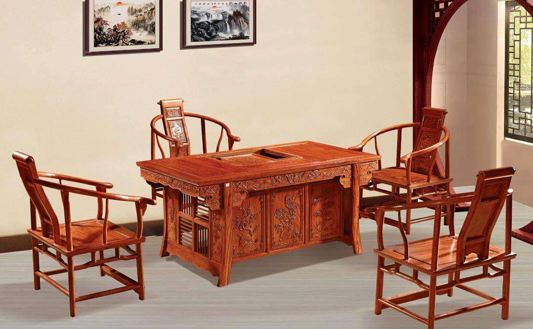 红木茶桌家具 常熟红木家具厂家 金鼎福红木家具 红木家具定制