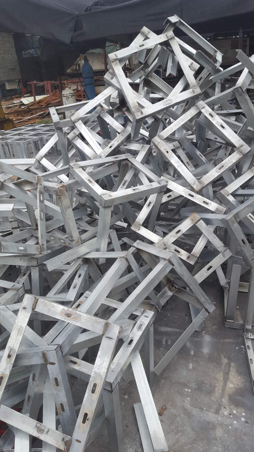深圳钢材角铁焊接货架 方管焊接货架按图订做角钢货架欢迎咨询