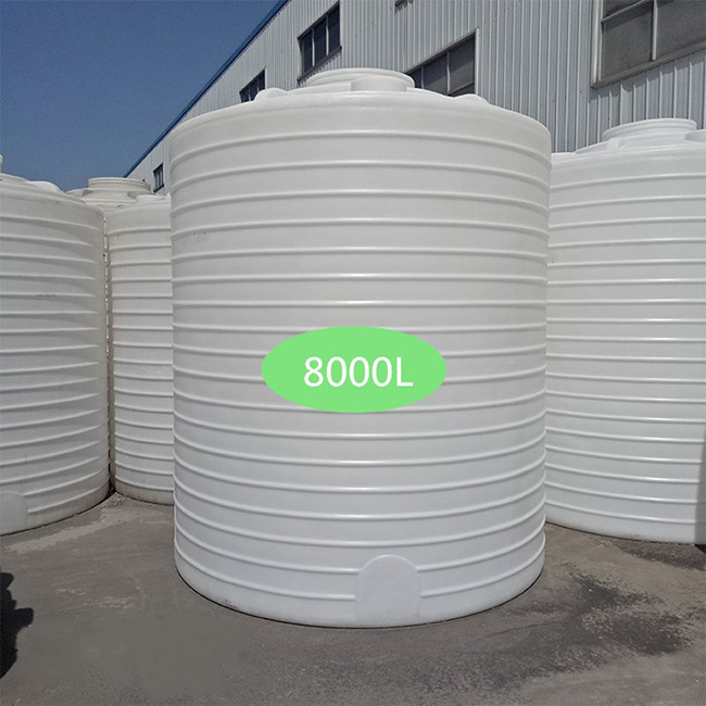 咸宁市8吨塑胶水塔 8立方牛筋PE蓄水塔塑料桶厂家供应