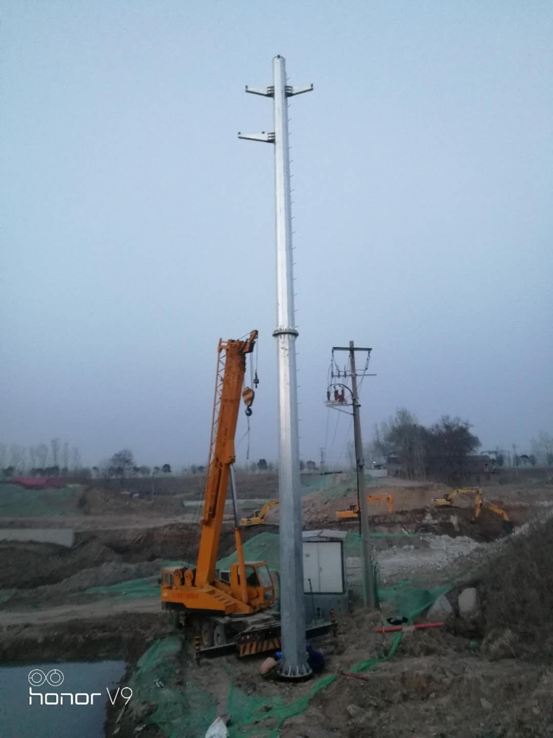 宁夏 10kv电力钢管塔 35kv电力钢管杆