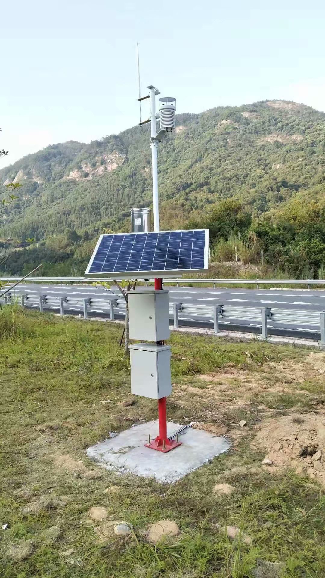 超聲波交通狀況高速公路氣象站路面能見度監測儀