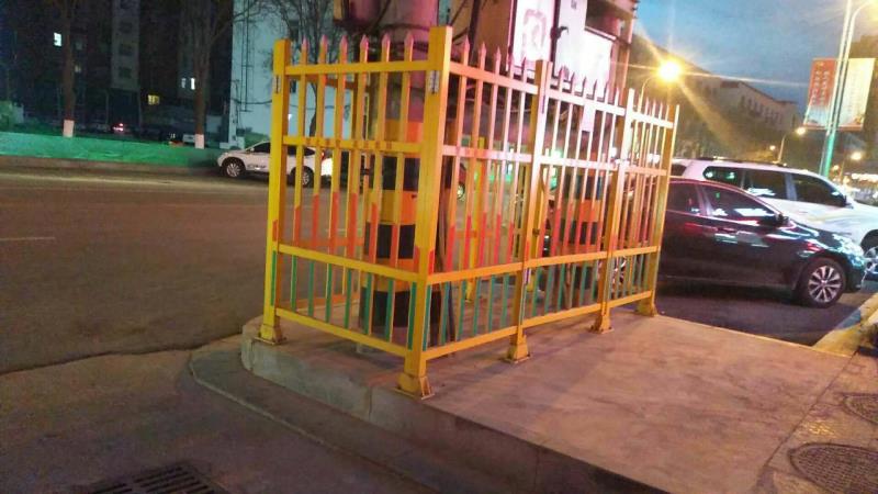 电厂绝缘玻璃钢围栏生产变电站防腐护栏销售变压器玻璃钢栏杆价格